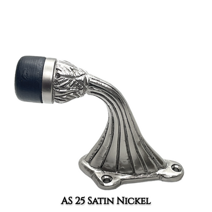 Field Brass Door Stops – Luxury Home Decor Hardware | AS-25 in Chrome, Antique Brass, Matte Black | Solid Brass Construction for Elegant Interiors