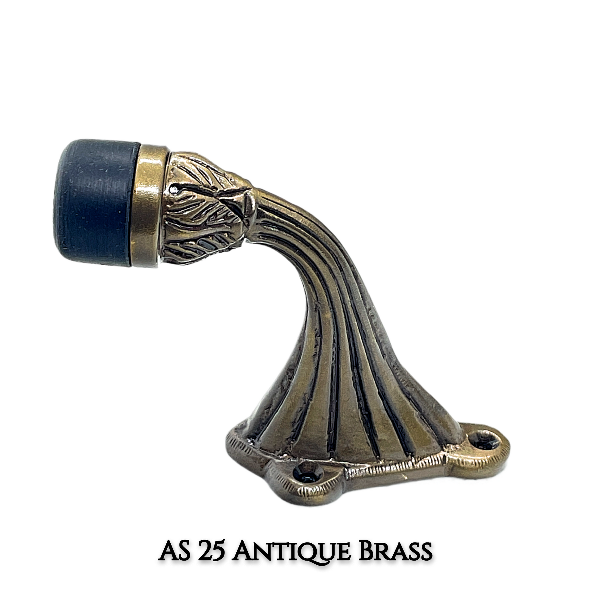 Field Brass Door Stops – Luxury Home Decor Hardware | AS-25 in Chrome, Antique Brass, Matte Black | Solid Brass Construction for Elegant Interiors
