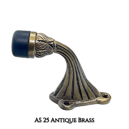 Field Brass Door Stops – Luxury Home Decor Hardware | AS-25 in Chrome, Antique Brass, Matte Black | Solid Brass Construction for Elegant Interiors