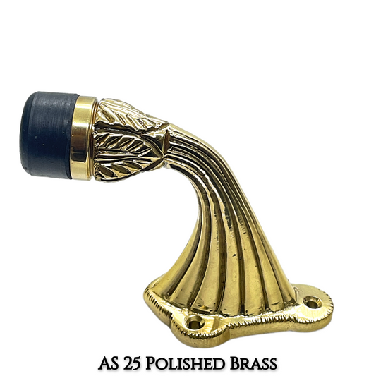 Field Brass Door Stops – Luxury Home Decor Hardware | AS-25 in Chrome, Antique Brass, Matte Black | Solid Brass Construction for Elegant Interiors