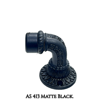 Field Brass Door Stops – Luxury Home Decor Hardware | AS- 413 in Chrome, Antique Brass, Matte Black | Solid Brass Construction for Elegant Interiors
