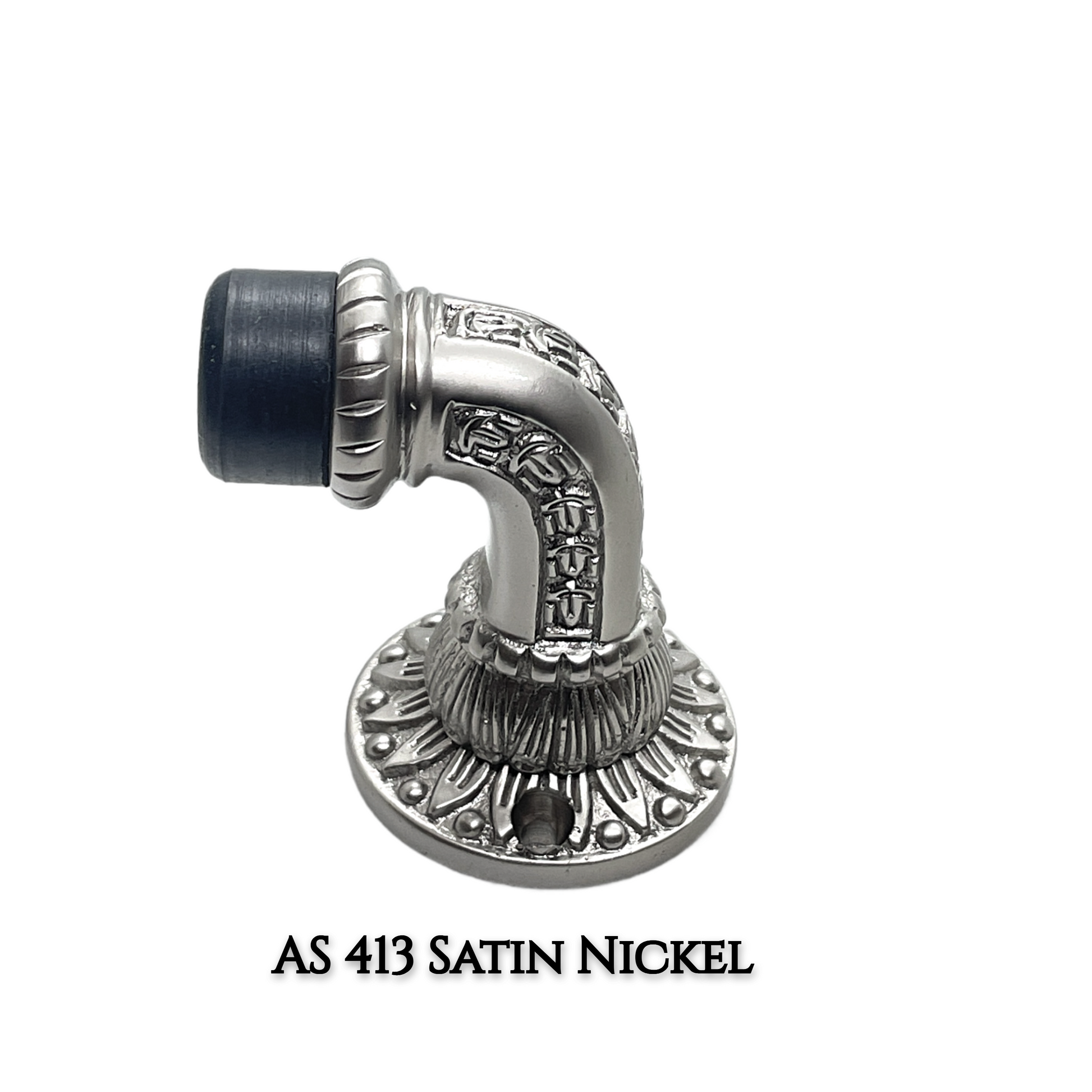 Field Brass Door Stops – Luxury Home Decor Hardware | AS- 413 in Chrome, Antique Brass, Matte Black | Solid Brass Construction for Elegant Interiors